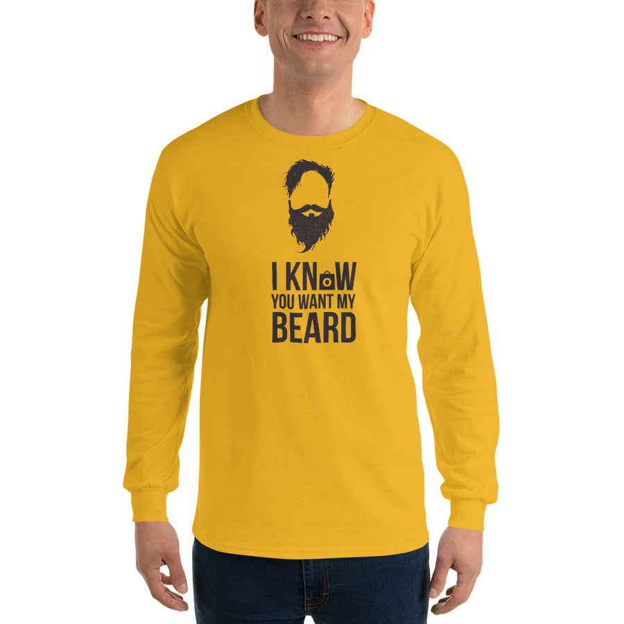 Men's Long Sleeve T-Shirt - You want my Beard!