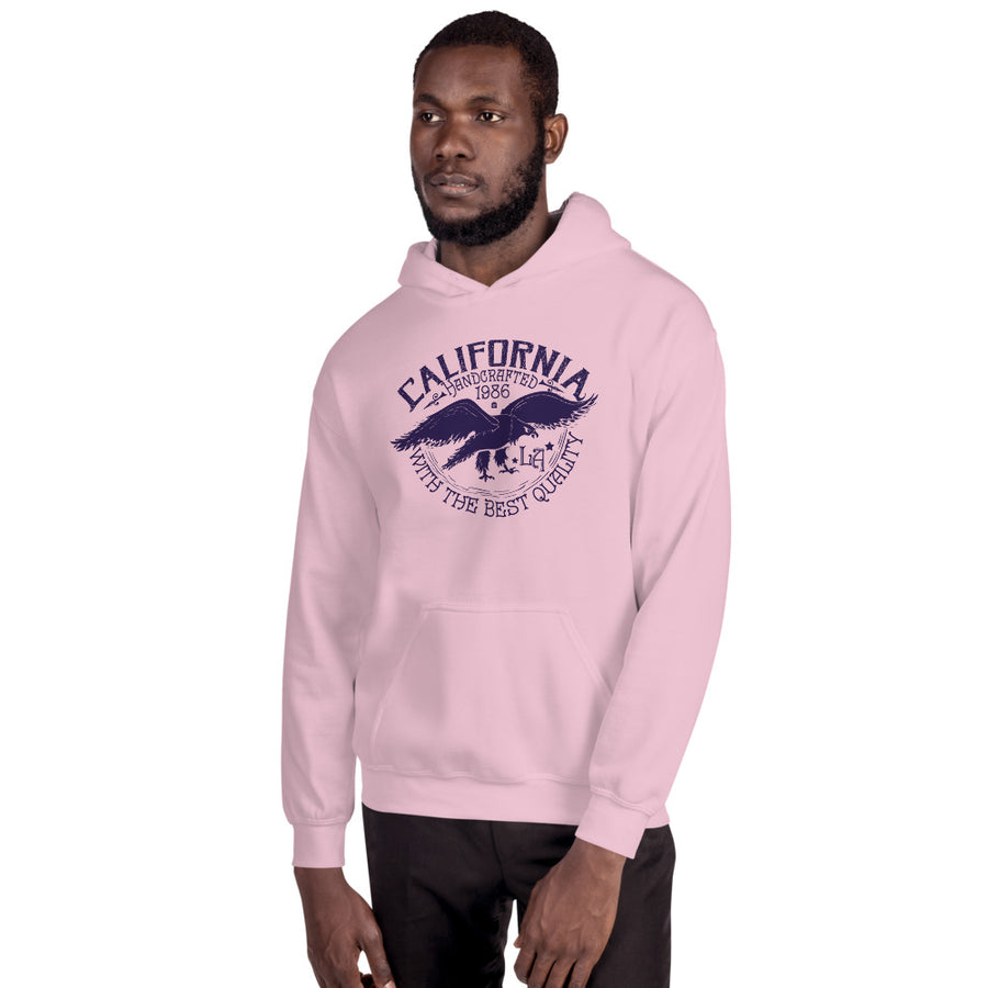 Unisex Hooded Sweatshirt - California- LA- Eagle