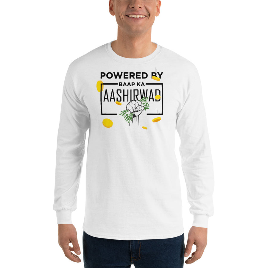 Men's Long Sleeve T-Shirt - Baap Ka Ashirwad