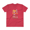 Men's V- Neck T Shirt - Labour Day Design 2