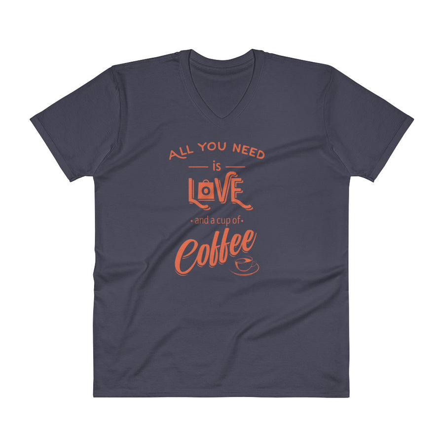 Men's V- Neck T Shirt - All you need is love
