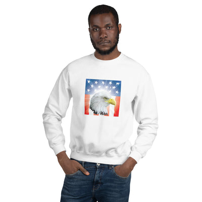 Unisex Crewneck Sweatshirt - Shining- Eagle & Star Spangled Banner