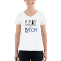 Women's Casual V-Neck Shirt - Fifty Shades of Bitch