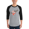 Men's 3/4th Sleeve Raglan T- Shirt - Narendra Modi- Warrior