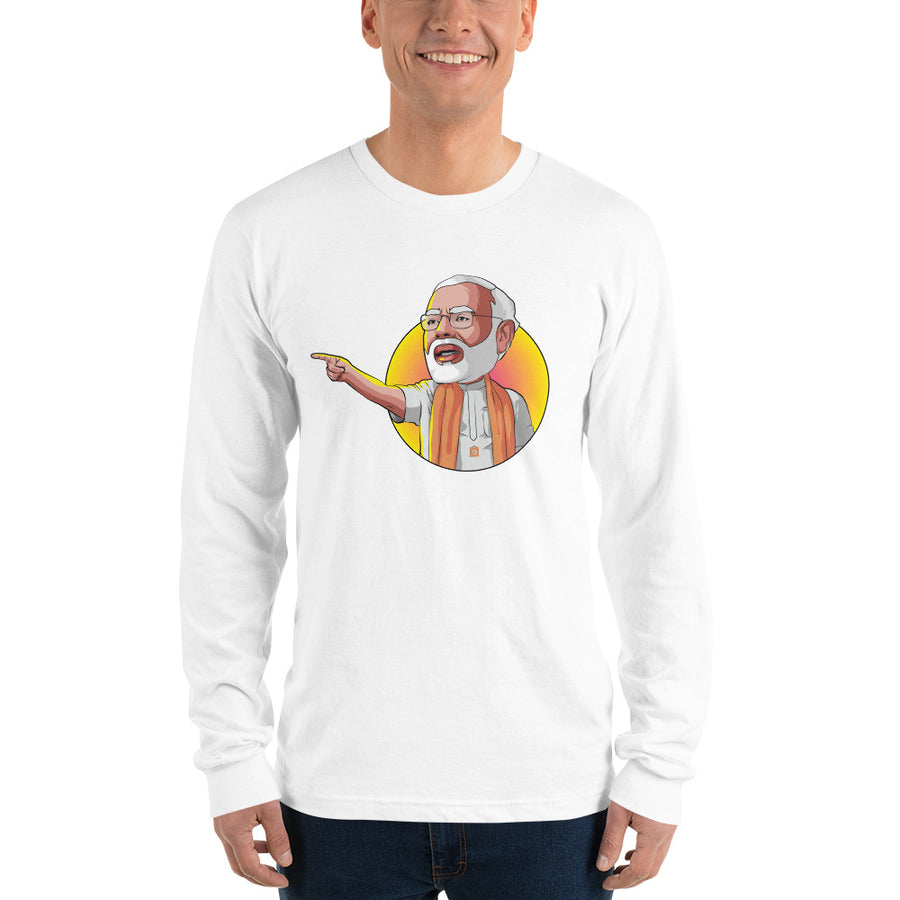 Unisex Long Sleeve T-shirt - Modi- Speech Pose