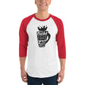 Men's 3/4th Sleeve Raglan T- Shirt - Coffee makes your day better