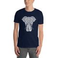 MEN'S ROUND NECK T SHIRT-Magnificent Elephant Jungle Lord