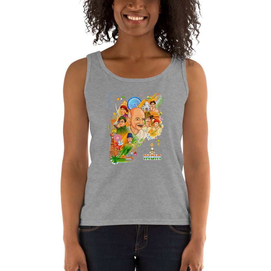 Women's Missy Fit Tank top - Indian Freedom Fighters