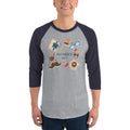 Men's 3/4th Sleeve Raglan T- Shirt - Father's day 3