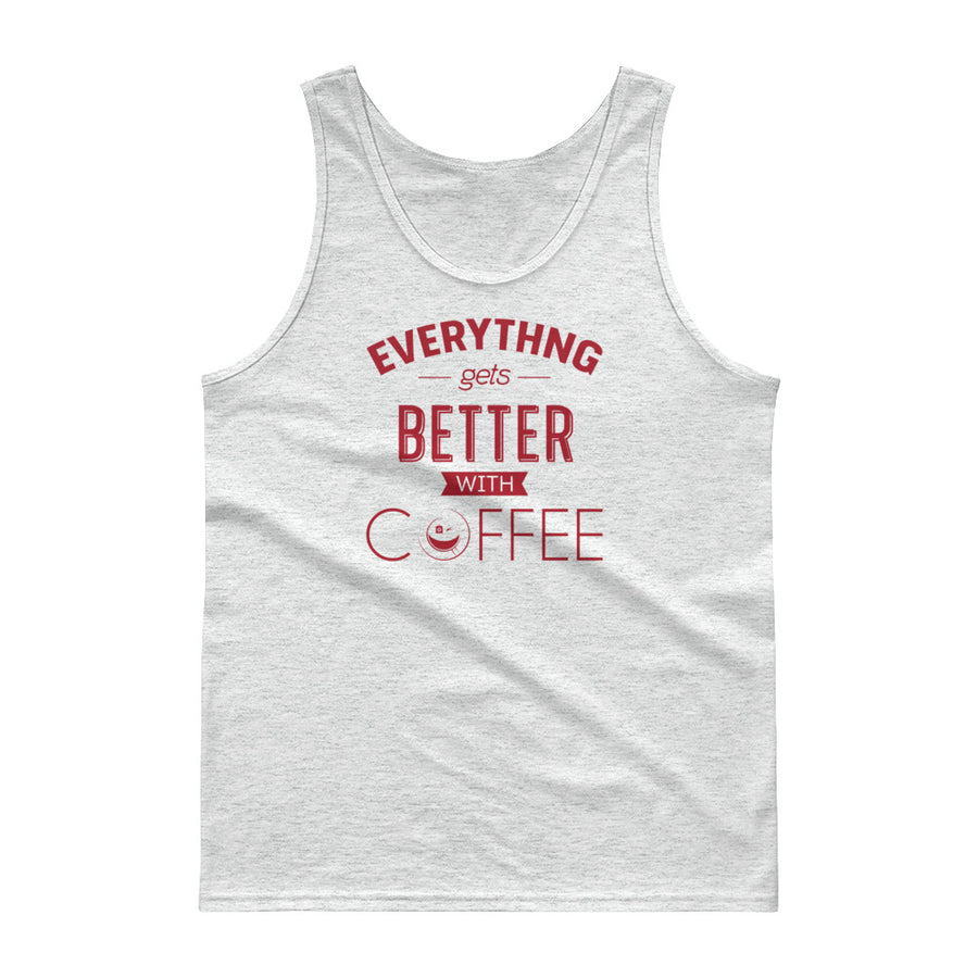 Men's Classic Tank Top - Everything gets better with coffee